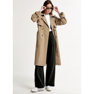Abercrombie & Fitch Nylon Trench Coat NEW